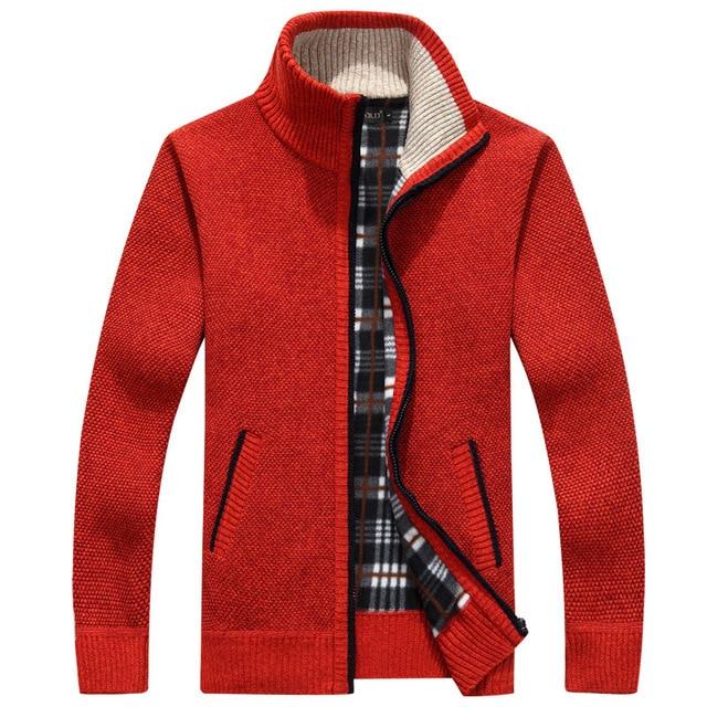 LUKEN - Superdicke, mit Vlies gefütterte Strickjacke