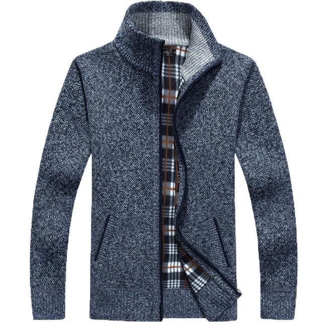 LUKEN - Superdicke, mit Vlies gefütterte Strickjacke