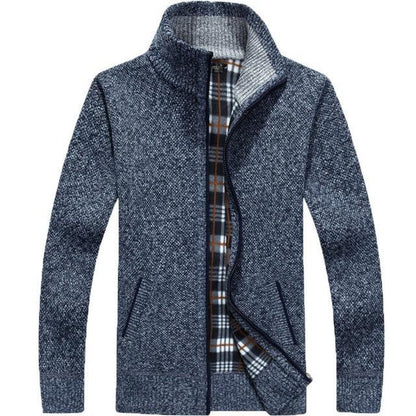 LUKEN - Superdicke, mit Vlies gefütterte Strickjacke