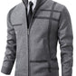 Tom Polo - stylischer zipper-pullover für herren (italienisches design)