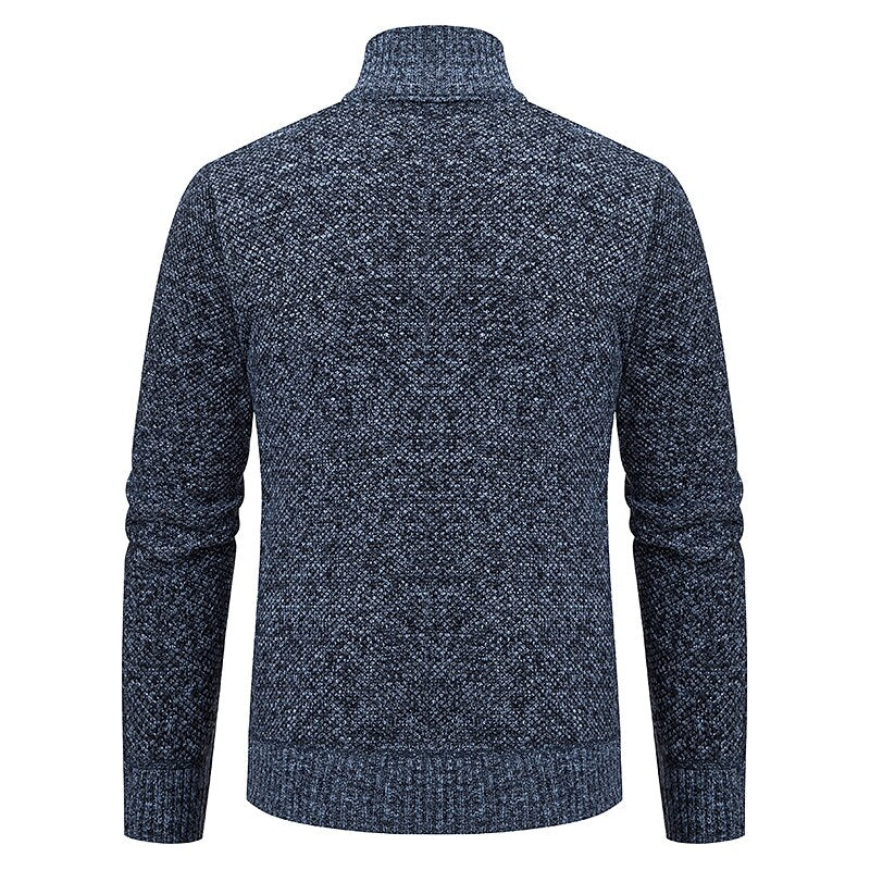 Tom polo - Stylischer Zipper-Strickpullover für Herren (italienisches Design)