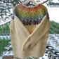 Samuel – warmer vintage-pullover mit rundhalsausschnitt in regenbogenfarben