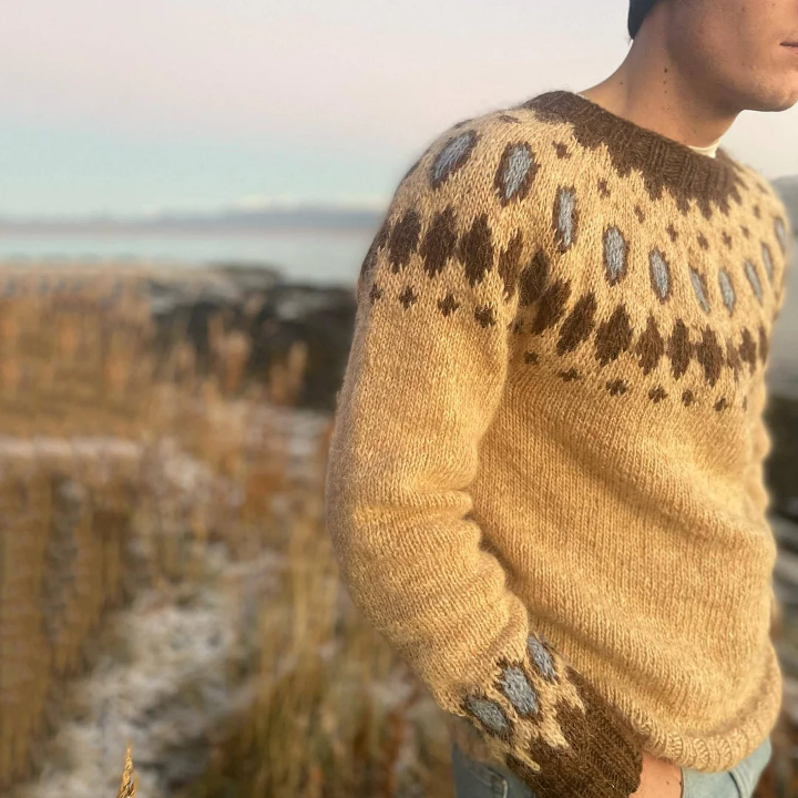 James – pullover mit isländischem muster