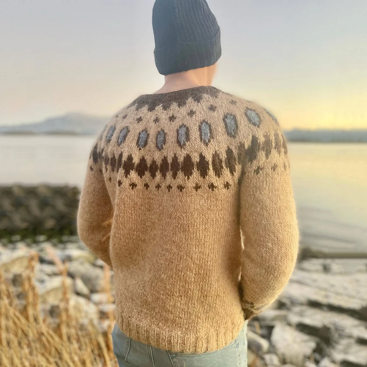 James – pullover mit isländischem muster