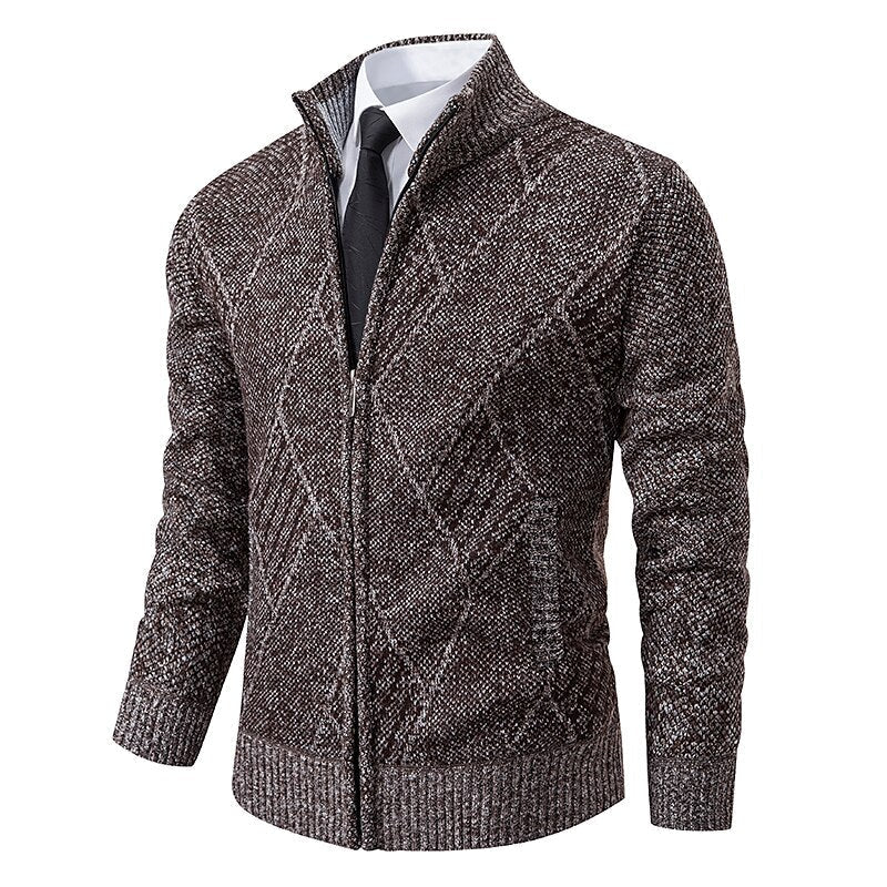 Tom polo - Stylischer Zipper-Strickpullover für Herren (italienisches Design)