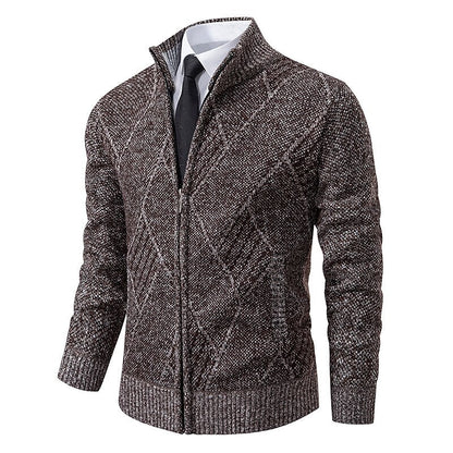 Tom polo - Stylischer Zipper-Strickpullover für Herren (italienisches Design)