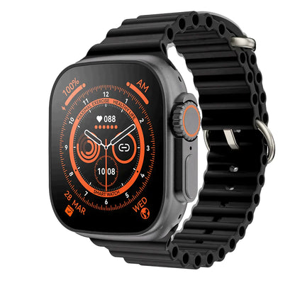 Ultra smartwatch serie 8 – für iphone & android – 2 armbänder inklusive