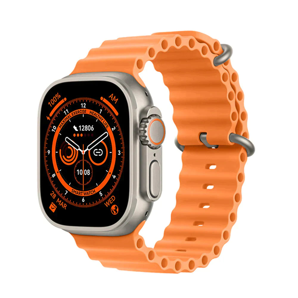 Ultra smartwatch serie 8 – für iphone & android – 2 armbänder inklusive