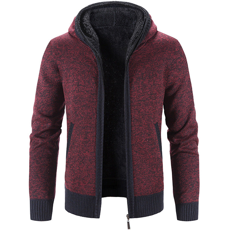 Isaac – dicker gestrickter kapuzenpullover