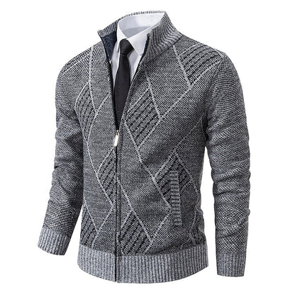 Tom polo - Stylischer Zipper-Strickpullover für Herren (italienisches Design)